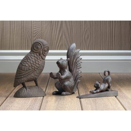 Squirrel Door Stopper 4.75" x 2.25" x 7"